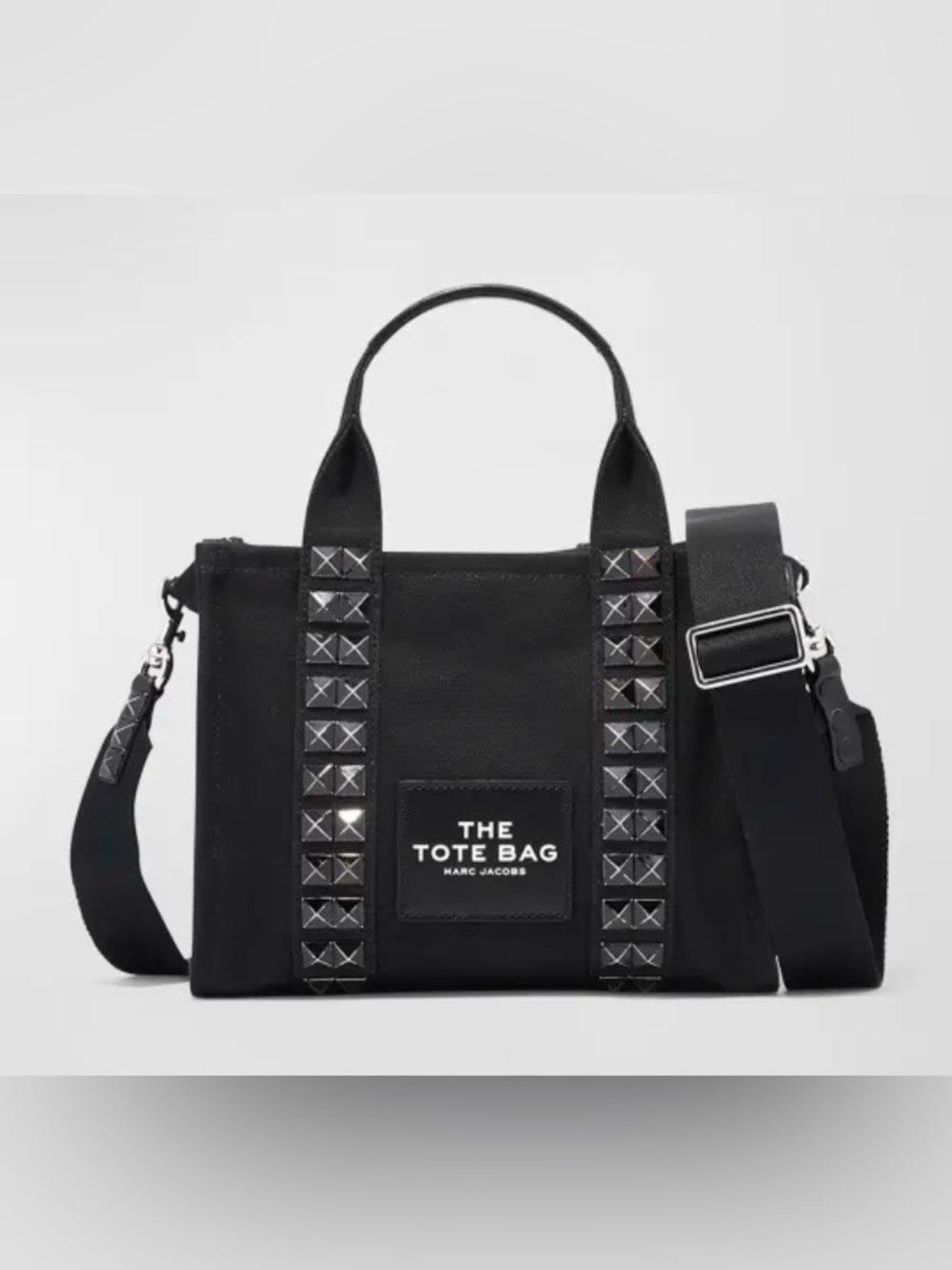 NWT Marc Jacobs The Tote Bag in Black with Stud Accents